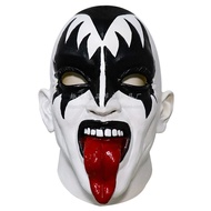 หน้ากากฮาราจูกุ KISS Gene Simmons ผู้ร้องนำ งานปาร์ตี้วันฮาโลวีน หน้ากากตerror สไตล์สี่แยก หน้ากากตe