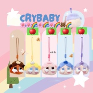 กระเป๋าใส่เหรียญมีสายคล้อง cry baby 🌈🌸ที่ห้อยกระเป๋า พวงกุญแจตุ๊กตา