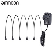 [ammoon]quà bí mật 9V DC 1000mA 5 Way Guitar Effect Power Supply Adapter Cable Negative Inside Posit