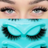GROINNEYA False Eyelashes 3 Pairs Fluffy  Natural Eyelash  Cat Eye  Comfortable False  Eyelash Exten
