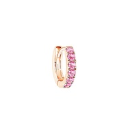 PRIMA ต่างหูประดับอัญมณี Pink Tourmaline Huggie Collection ตัวเรือน 9K สี Rose gold รหัสสินค้า 993E0003-SG (ราคาต่อชิ้น)