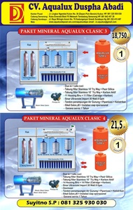 Peluang usaha AQUALUX No. 2 Di Dunia, Depot Air Minum, 085279797384