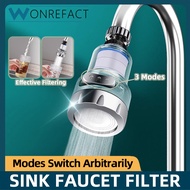 Faucet Filter Kit  Faucet Filter Cartridge 360° Rotatable Tap Water Filter Clean Dual Cartridge PP C