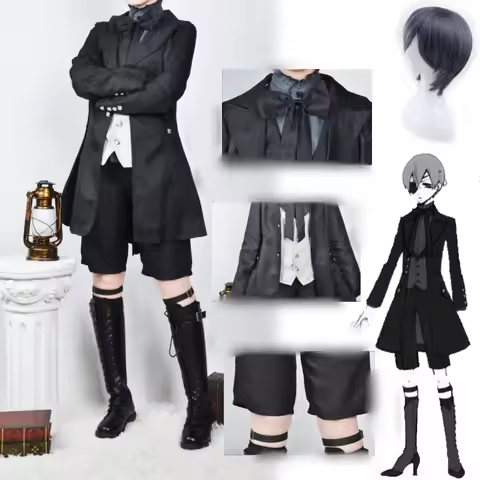 Black Butler Ciel Phantomhive Cosplay Costume, Anime japonais, uniforme sûr pour la fête d'Halloween