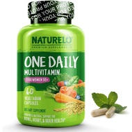 NATURELO Mens Multivitamins 60 Vegetarian Capsules for Men 50+ - One Daily Multivitamin for Men with