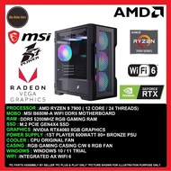 Gaming PC Desktop AMD Ryzen 9 7900/16GB/32GB/512GB SSD/1TB SSD/RTX4060 8GB/600W