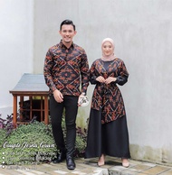 Batik Couple Pasangan Terbaru 2022 Baju Ootd Kondangan Suami Istri Copel Batik Songket Viral Modern 