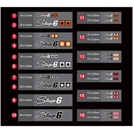 [Foundation peeling stamp] Many beautiful STAGE6 models. Waterproof 3M reflective Decal. Decal STAGE