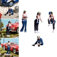 [Shamjina] 1/64 Scale Female Figure Resin Scene Props,Realistic,Tiny People Figurine,Diorama Female 