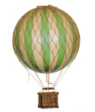 荷蘭 AUTHENTIC MODELS 熱氣球吊飾/ 綠色條紋/ 8.5CM