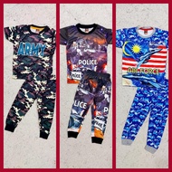 Set Uniform Army Merdeka 1-8Y /Set Baju Askar, Police Budak Lelaki Uniforms