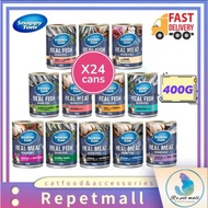 Snappy Tom(1 Carton 24 Can )400G Canned FoodCat Wet Food / Makanan Kucing Basah(CHICKEN , TUNA , SAR
