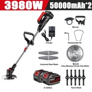 Powdeom 698VF Mesin Rumput Bateri Electric Cordless Grass Cutter Machine Lawn Mower Grass Trimmer Pe