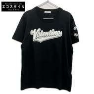 Valentino PV3MG10Z3LF 黑色 Logo 貼片圓領 T 卹 S 碼 [二手]