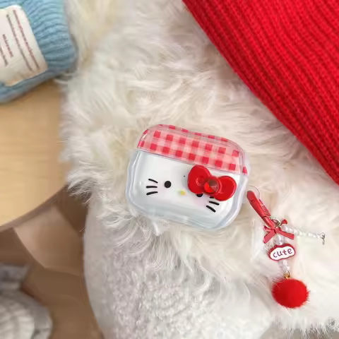 Sanrio Cartoon Hello Kitty Headphone Case For Apple Airpods 1 2 3 4 Pro Pro2 Pro3 Wireless Earphone 
