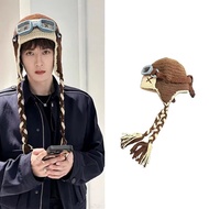 Tanjianji Star Pilot Hat Handmade Creative Trendy Hat Party Hat Unique Knitting