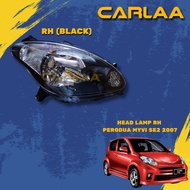 PERODUA MYVI SE2 2007 HEAD LAMP RIGHT (KANAN)(NO BULB)(1PCS)(INSIDE BLACK)
