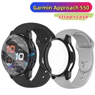 Garmin Approach S50 strap Silicone strap Sports wristband for Garmin Approach S50 case Screen protec
