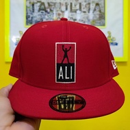 Topi Original MUHAMMAD ALI X NEW ERA 59FIFTY RED