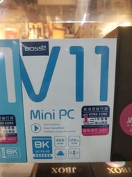 🔴元朗門市⭕順豐包郵✅博視 Boss TV V11 Mini PC 是一款熱門的 Android 智慧電視盒，具備語音控制、8K 畫質解碼與杜比音效（BOSSTV）推出的智能網絡電視盒子（機頂盒）。該