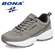 BONA 2022 New Designers Running Shoes Casual Sneakers Men Sport Shoes Lightweight Athletic Shoes Man