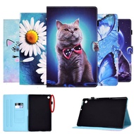 Cute cat animal Case For Samsung Galaxy Tab A8 2022 Case 10.5 2021 SM-X200 SM-X205 X200 X205 Tablet Cover PU Leather Soft TPU Back Case