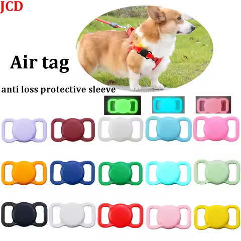 Airtag Pet Lose Proof Silicone Protective Case Dog and Cat Lose Proof GPS Luminous Apple AirTag Case