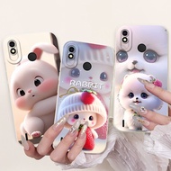For Tecno Pop 2 Plus Case BA2 RB8S Cover Cute Cartoon Rabbit Cat Shockproof Cover For Tecno Pop 3 Pl