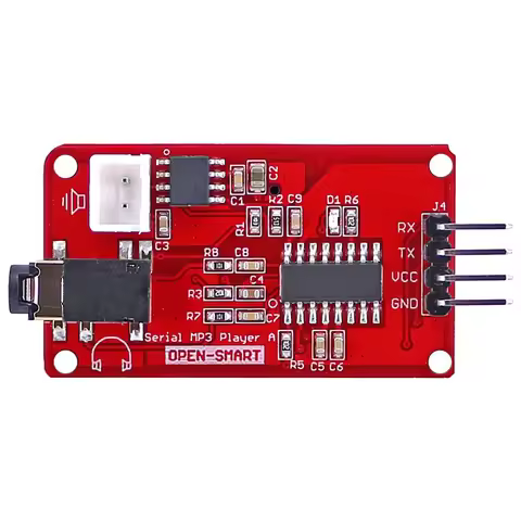 UART Serial MP3 Music Player Module Onboard 3W Monaural Amplifier / Speaker Socket, Easy to Play MP3