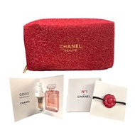 全新正品🌟❤️香奈兒Chanel 化妝袋➕ 山茶花擴香石手繩➕ 香水套裝