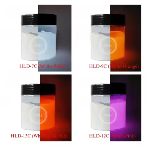 Glow in dark pigment photoluminescent powder luminous powder item:HLD-7C glowing color:white 1lot=20