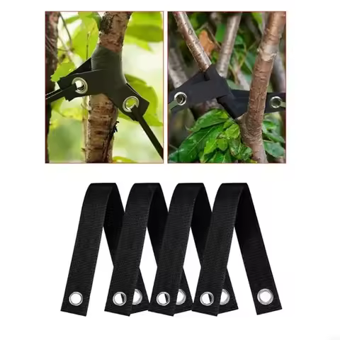 4Pcs Thick Nylon Windproof Tree Belt Stereotyped Nylon Fixed Strap Garden Plant Support Tree Belt St