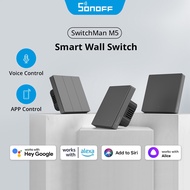 SONOFF M5 SwitchMan Smart WiFi Wall Switch Local Mechanical Button APP Control Adjustable LED Indicator Via eWeLink Alexa Alice
