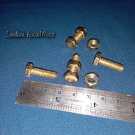 5PCS YELLOW BOLT NUT M6X20mm BMK M6X20mm/ BMK K10 M6X2cm/ KEY BOLT 10