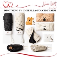 DINOTAENG Quokka & BOBO Mini UV Umbrella with Pouch & Boot Keyring