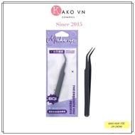Safe Stainless Steel BQI False Eyelash Tweezers, High Quality Curved Eyelash Tweezers