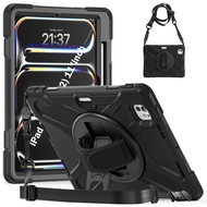 Zeallion Shockproof Tablet Cover For [ Apple iPad Pro 11 13 2024 M4 A2836 A2837 A3006] Kids Safe PC 