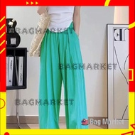 🎒BagMarket🎒《 3 Days Offer》San Png - Korean Style Loose Trousers Casual Wide Leg Pants High Waist Str