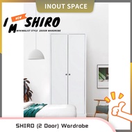 SHIRO SERIES 2 DOOR WARDROBE/AMARI BAJU/ PURE WHITE