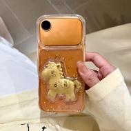 KOOLISM Golden Horse Accessories, Creative Year of Horse Gold Pony Keychain Accessories, Ornament Ma