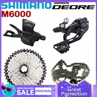 SHIMANO DEORE M6000 Groupset 4PCS MTB 10 Speed M6000 Shifter Rear Derailleur M4100 Cogs or Sunshine 