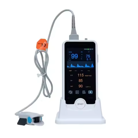 VE4 Pet Vital Signs Monitor Veterinary Oximeter Heart Rate Monitor Touch Screen Blood Pressure Monit