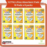 (1 CTN) Lifree Absorbent Pads Unisex Adult Disposable Diapers 16 inch 41cm