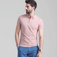 Men's drifit Polo Shirt Unisex Quality korea fashion t shirt white for men women Pink