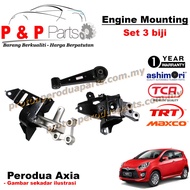 Engine Mounting - 3pcs Set - Perodua Axia - 1 Year Warranty