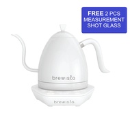 BREWISTA VARIABLE ARTISAN GOOSENECK KETTLE 1.0 LT (PEARL WHITE ON WHITE)