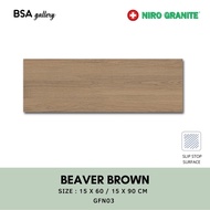 KAYU Niro GRANITE FINEWOOD BEAVER BROWN 15X60/wood MOTIF GRANITE 15X90