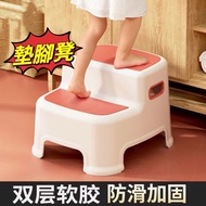 Children's Foot Stool Baby Toilet Stool Child Foot Stool Chair Toddler Small Bench Washing Step Child Foot Stool Baby Stool Standing Stool Multifunctional Anti-slip Foot Stool Up Toilet Foot Stool Bath Chair