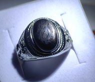 Kristal Semulajadi Hypersthene Cicin-1 / Natural Crystal Hypersthene Ring-1 (Adjustable) 天然金运石戒指 (可调