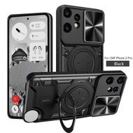 Metal Ring Camera Protect Case for Nothing CMF Phone 2 Pro CMF Phone 2 Pro Armor Hybrid Rotating Hol